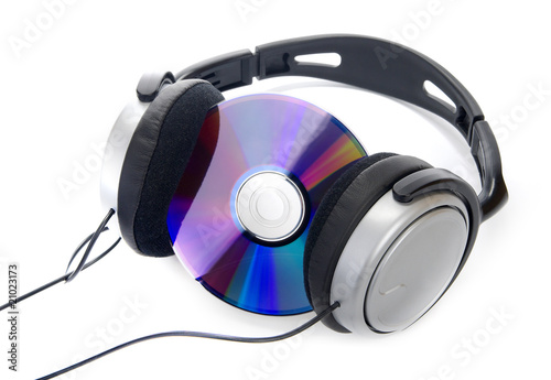 Photo: Cd and headphone Cd and headphone