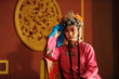 china opera actress sit in a chair china opera actress sit in a chair