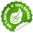 Natural eco sticker