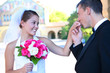 Bride and Groom at Wedding