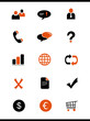 orange icons set