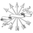 Vector: antique banner engraving (vector) antique banner engraving (vector)