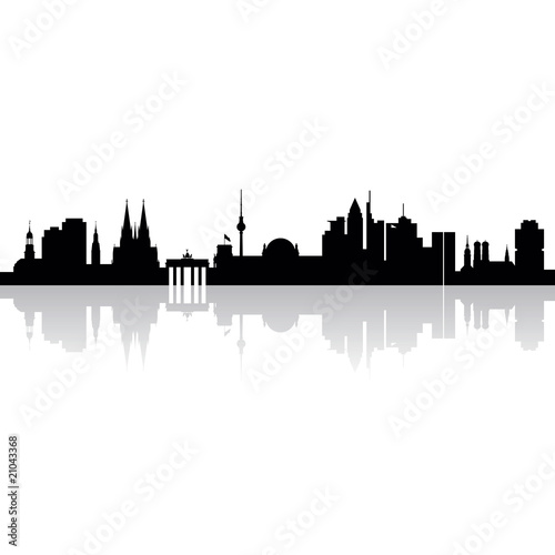 Vektor: Deutschland - Städte - Panorama Deutschland - Städte - Panorama