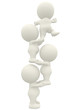 3D Men Helping To Climb