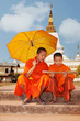 Buddhistische Mönche Asien