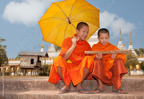 Buddhistische Mönche Asien