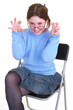 ragazza aggressiva