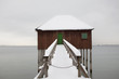 Badehaus im Winter