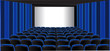 Blue showing room; cinema