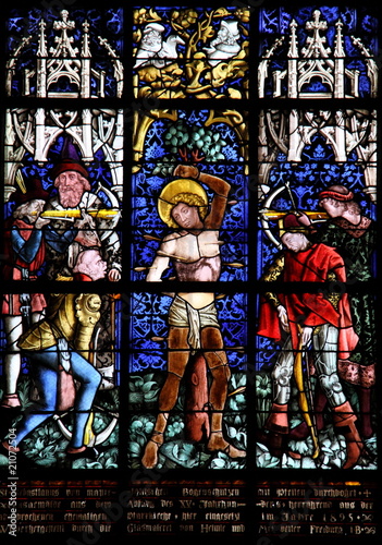 Vitrail, eglise d'Obernai