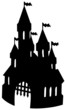 Old castle silhouette Old castle silhouette