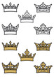 Heraldic crowns