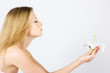 Photo: Close-up beautiful lady with long hair Close-up beautiful lady with long hair