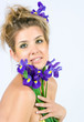 Foto: Fresh face with irises Fresh face with irises