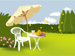 Garden relaxing place