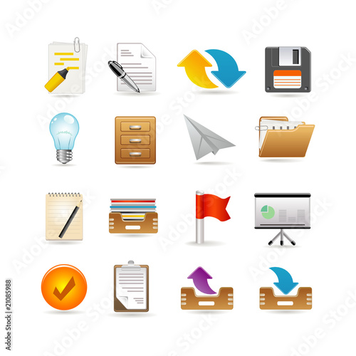 Projects and documents icons Projects and documents icons