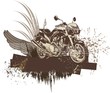 Grunge Motorcycle Background Grunge Motorcycle Background