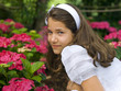 Girl in her First Communion Day