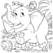 Boy rides an elephant Boy rides an elephant