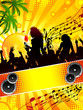 Tropical party flyer
