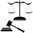 illustration of justice black vector