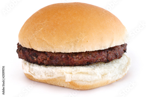 Photo: Grilled Hamburger on a Bun Grilled Hamburger on a Bun