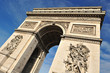 Beautiful view of the Arc de Triomphe, Paris Beautiful view of the Arc de Triomphe, Paris