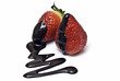 Fresas y chocolate.
