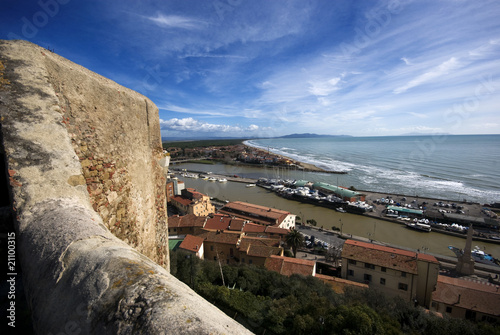 Toscana, panorama dalla Rocca di Castiglio della Pescaia 1