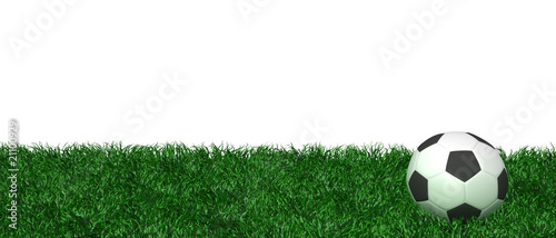 Illustration: Fußball Rasen Fußball Rasen