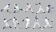 Vector: baseballSilhouettes baseballSilhouettes