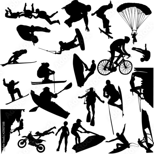 Vector: extreme sport collection - vector extreme sport collection - vector