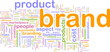 Brand marketing background concept