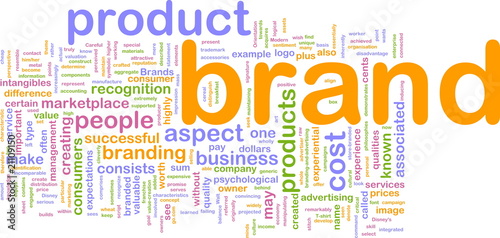 Illustration: Brand marketing background concept Brand marketing background concept
