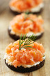 Canapés with Salmon Tatar Canapés with Salmon Tatar