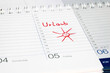 Urlaub Terminkalender