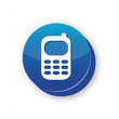 Picto téléphone - Hotline button blue