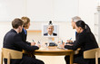 Photo: Business people in video meeting Business people in video meeting