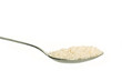 Silver spoon with rice