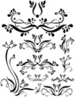 Floral Scroll Set Floral Scroll Set