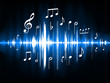 Blue Musical Notes Color Spectrum Blue Musical Notes Color Spectrum