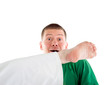 blow by leg head.surprise of athlete blow by leg head.surprise of athlete