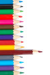 Assortment of coloured pencils