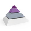 A 4 level pyramid - a 3d image A 4 level pyramid - a 3d image