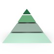 A 4 level pyramid - a 3d image A 4 level pyramid - a 3d image