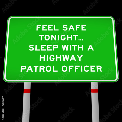 Illustration: funny road message funny road message
