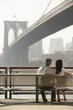 Couple Looking at Bridge
