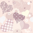 seamless background of pink hearts seamless background of pink hearts