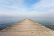 empty pier , lake garda