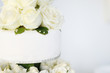 White wedding cake